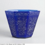 One of a pair of octagonal cups