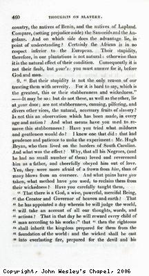 John Wesley's Thoughts Upon Slavery