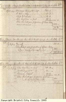 Page 21 from log book of ship Africa