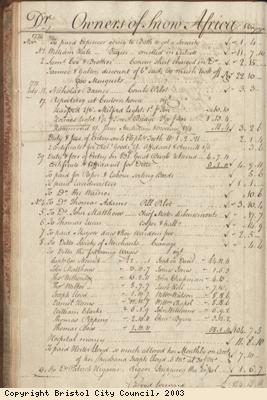Page 26 from log book of ship Africa