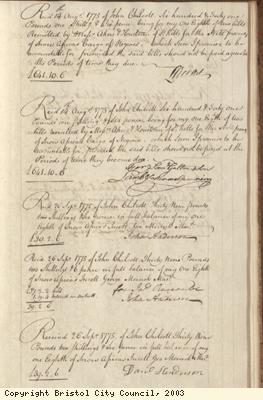 Page 37 from log book of ship Africa