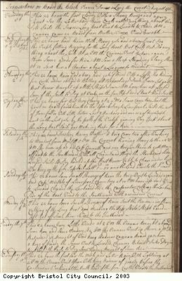Page 39 of log book of Black Prince