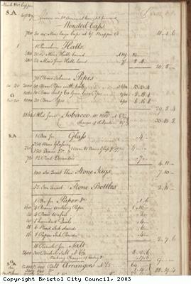 Page 41 from log book of ship Africa