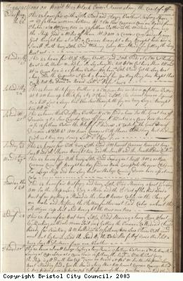 Page 43 of log book of Black Prince