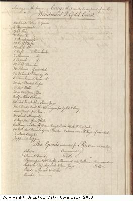 Page 45 from log book of ship Africa