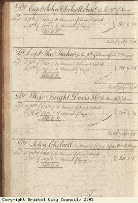 Page 60 from log book of ship Africa