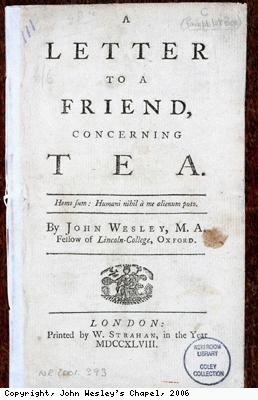 Pamphlet concerning tea