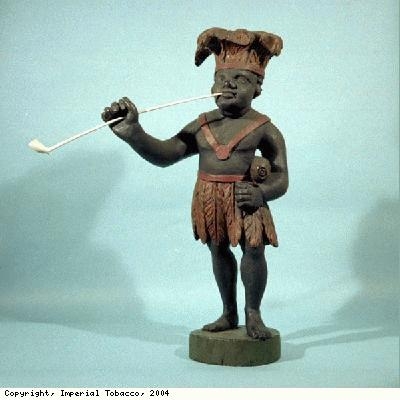 Tobacconists figure of an African
