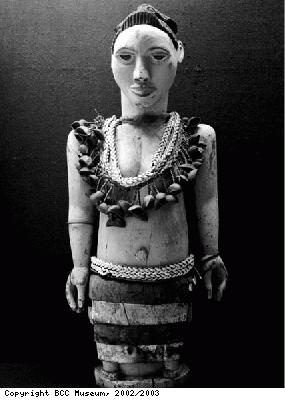 Wooden female tomb figure, Ibo people