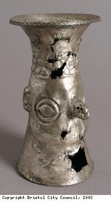 Silver beaker from the Chimú people