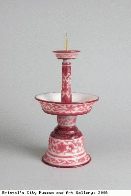 Candlestick belonging to altar set