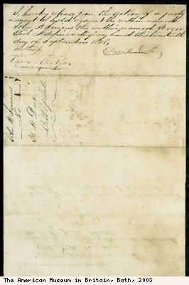 Bill of sale of slave, Cipo (reverse)