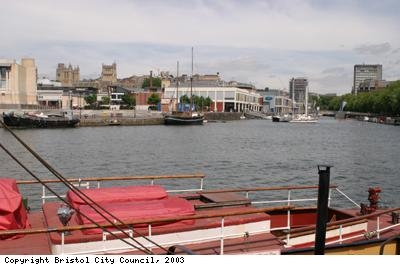 Bristol cathedral and harbour