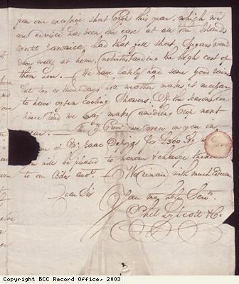 Correspondence, P Lytcott to S Munckley