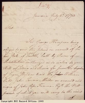 J and P Pinnock correspondence to S Munckley