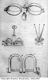Handcuffs and leg shackles