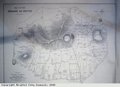 Iles map of Nevis