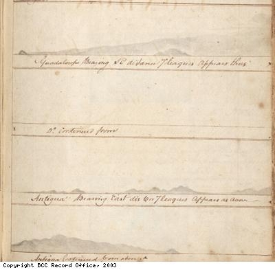 Illustrated page from Lloyd log book