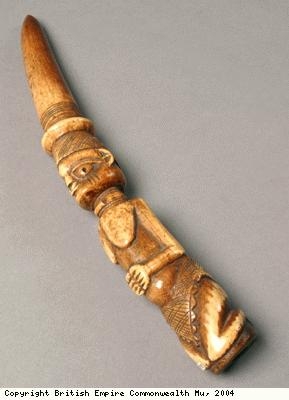 Carved ivory stick