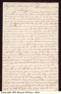Address detail, letter, John Smith to S Munckley