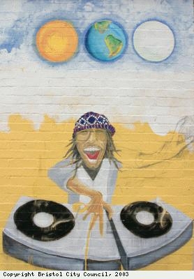 Mill Youth Centre, DJ mural