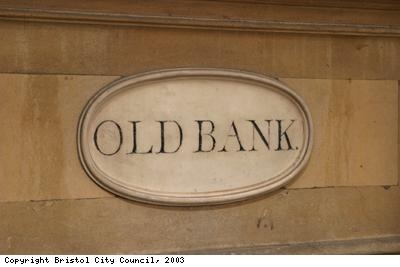 Old bank plaque outside Nat West Bristol