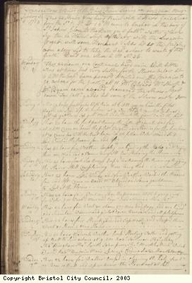 Page 88 of log book of Black Prince