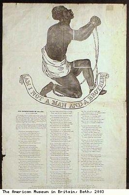 Poster against slave trade