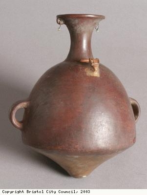 Pottery jar from Inca of Peru
