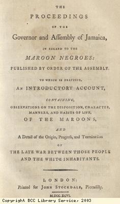 Progress regarding Maroons title page