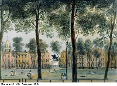 Queen Square, looking south-east, 1827