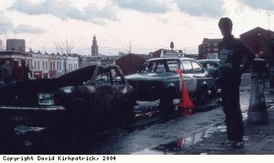 St Pauls Riots, damaged cars