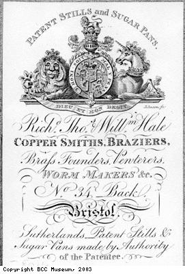 Trade card of Hale Brothers Brass Works